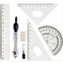 Rinkinys skriestuvas + liniuotės CENTRUM