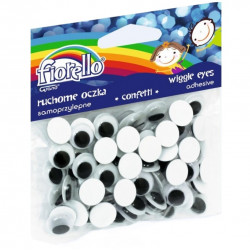 Rinkinys lipnios akys FIORELLO 12mm 80 vnt.