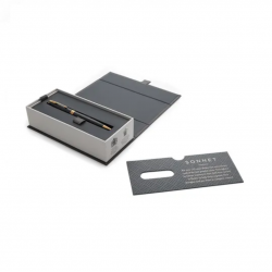 Tušinukas PARKER SONNET GT, juodos sp. su aukso sp. detalėmis