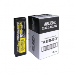 Geležtės ABB-50 OLFA 9mm 50 vnt juodos sp.