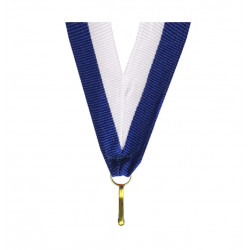 Juostelė medaliui balta-mėlyna 11mm (2)