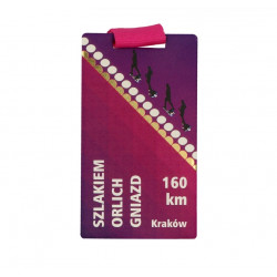 Medalis metalinis 80x45 mm stačiakampis, baltas