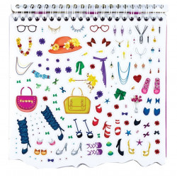 Knygelė su lipdukais - aprenk lėlytę CENTRUM 18,5x18,5cm