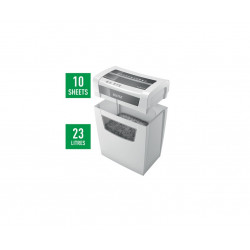 Dokumentų naikiklis LEITZ IQ HOME OFFICE su šiukšlių dėže