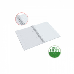 Sąsiuvinis su spirale šone A4 80l ESSELTE COLOUR BREEZE langeliais, žalios sp.