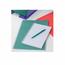 Sąsiuvinis su spirale šone A4 80l ESSELTE COLOUR BREEZE langeliais, žalios sp.