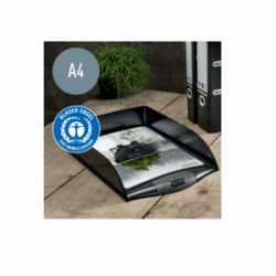 Dokumentų lentynėlė LEITZ RECYCLE juodos sp. įp.10