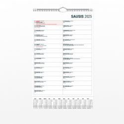 Sieninis kalendorius MONO PLANNER 2025 m.