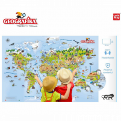 Stalo žaidimas ''Geografika", tyrinėti pasaulį, dėžutėje