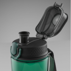 Gertuvė COLORISSIMO TRITAN, plastikinė 580ml, juoda sp.