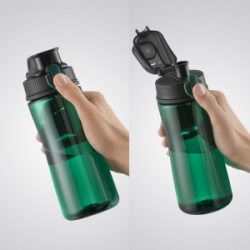Gertuvė COLORISSIMO TRITAN, plastikinė 580ml, juoda sp.