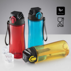 Gertuvė COLORISSIMO TRITAN, plastikinė 580ml, geltona sp.