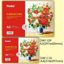 Drobinis bloknotas FOSKA A4 280g 10l