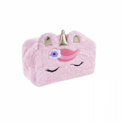 Penalas FLUFFY UNICORN 19x9x8cm, rožinės sp.