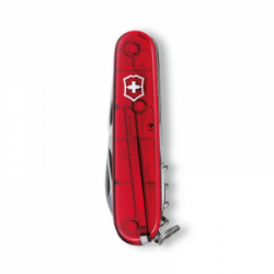 Peilis daugiafunkcinis VICTORINOX SPARTAN, skaidrus raudonos spalvos