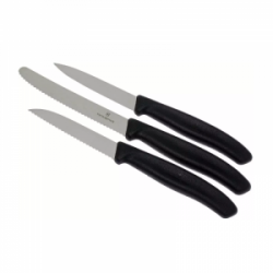 Peilių rinkinys VICTORINOX PARING 3vnt, juodos sp.