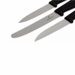 Peilių rinkinys VICTORINOX PARING 3vnt, juodos sp.