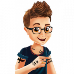 Tatuiruotės TEENS 75 vnt.
