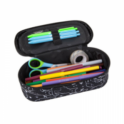 Penalas COOLPACK CAMPUS BLACK CATS 23x10x6cm, margas, juodos sp.