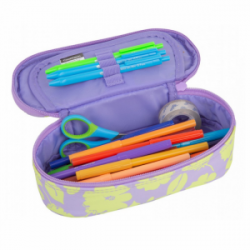Penalas COOLPACK CAMPUS FLORES LILA 23x10x6cm, violetinės sp.