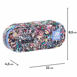 Penalas su užtrauktuku KITE 22x8,5x4,5 cm margas