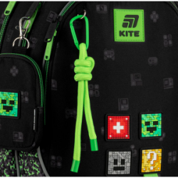 Kuprinė pradinukams KITE MULTIPLAYER 36x27x16cm, juoda/žalia sp.