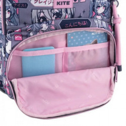 Kuprinė KITE ANIME GIRL 39x28,5x13,5cm, marga sp.