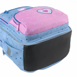 Kuprinė KITE LOVELY 39x28,5x13,5cm, mėlyna/rožinė sp.