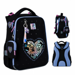 Kuprinė KITE LOVE IS 38x29x15cm, juoda sp.