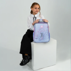 Kuprinė KITE SHINY 38x29x15cm, šv. mėlyna sp.