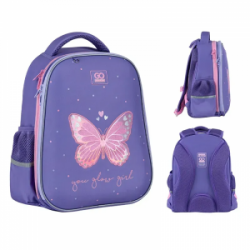 Kuprinė pradinukams GOPACK GLOWING, 15L 38x28x13cm, violetinės sp.