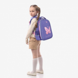 Kuprinė pradinukams GOPACK GLOWING, 15L 38x28x13cm, violetinės sp.