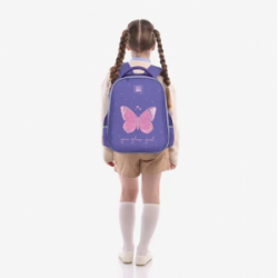 Kuprinė pradinukams GOPACK GLOWING, 15L 38x28x13cm, violetinės sp.