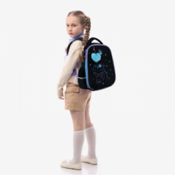 Kuprinė pradinukams GOPACK, 15L 38x28x13cm, juodos sp.