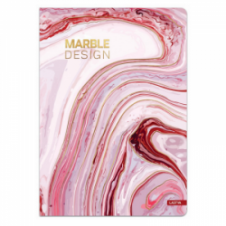 Sąsiuvinis MARBLE A5 80g 60l langeliais, įp.10