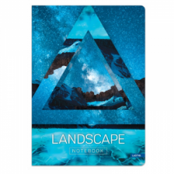 Sąsiuvinis LANDSCAPE A5 80g 60l langeliais, įp.10