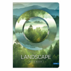 Sąsiuvinis LANDSCAPE A5 80g 60l langeliais, įp.10
