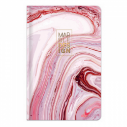 Užrašų knygutė kietu viršeliu MARBLE A6/96l. langeliais