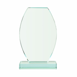 Stiklinis trofėjus G043 aukštis 24cm su dėžute