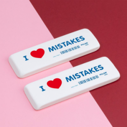 Trintukas MILAN 4806 I love Mistakes, 14 x 4.4 x 0.9 cm, pak.6