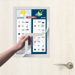 Laikikliai informacijai A4, klijuojami-magnetiniai, sidabro sp., EUROPEL 196003, 2 vnt.