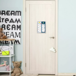 Laikikliai informacijai A4, klijuojami-magnetiniai, sidabro sp., EUROPEL 196003, 2 vnt.