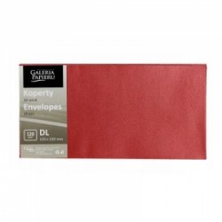 Vokai PEARL DL (110x220) t.raudonos spalvos 150 g/m2, šlapio klijavimo, 10 vnt.