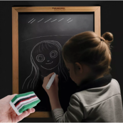 Kempinė magnetinei lentai valyti 120x50x34mm veltinio, EUROPEL