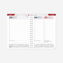 Darbo knyga - kalendorius SPIREX DAY 2026m., A5, t. rudos sp.
