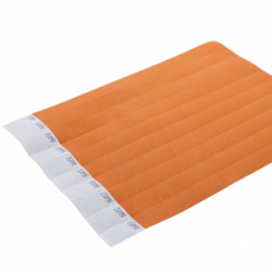 Popierinė apyrankė WRISTVEK, oranžinė sp., COOL 1vnt.