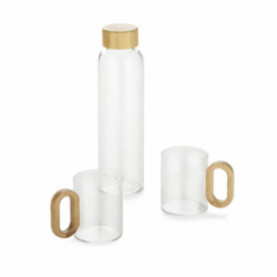 Rinkinys TRINKLA dėžutėje, gertuvė 500 ml ir 2 stikliniai puodeliai 200 ml