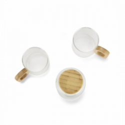 Rinkinys TRINKLA dėžutėje, gertuvė 500 ml ir 2 stikliniai puodeliai 200 ml