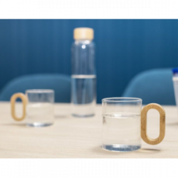 Rinkinys TRINKLA dėžutėje, gertuvė 500 ml ir 2 stikliniai puodeliai 200 ml