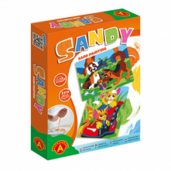 Rinkinys 2 vnt spalvoto smėlio paveikslai